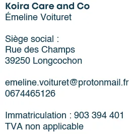 Mentions légales Koira Care and Co